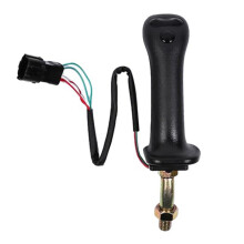 Conjunto de joystick de excavadora de 3 botones, manija, engranajes, barra de control derecha