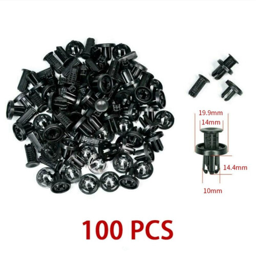 100Pcs Clips 91505-TM8-003 Panel Retainer Fastener Kit Plastic Clip 1