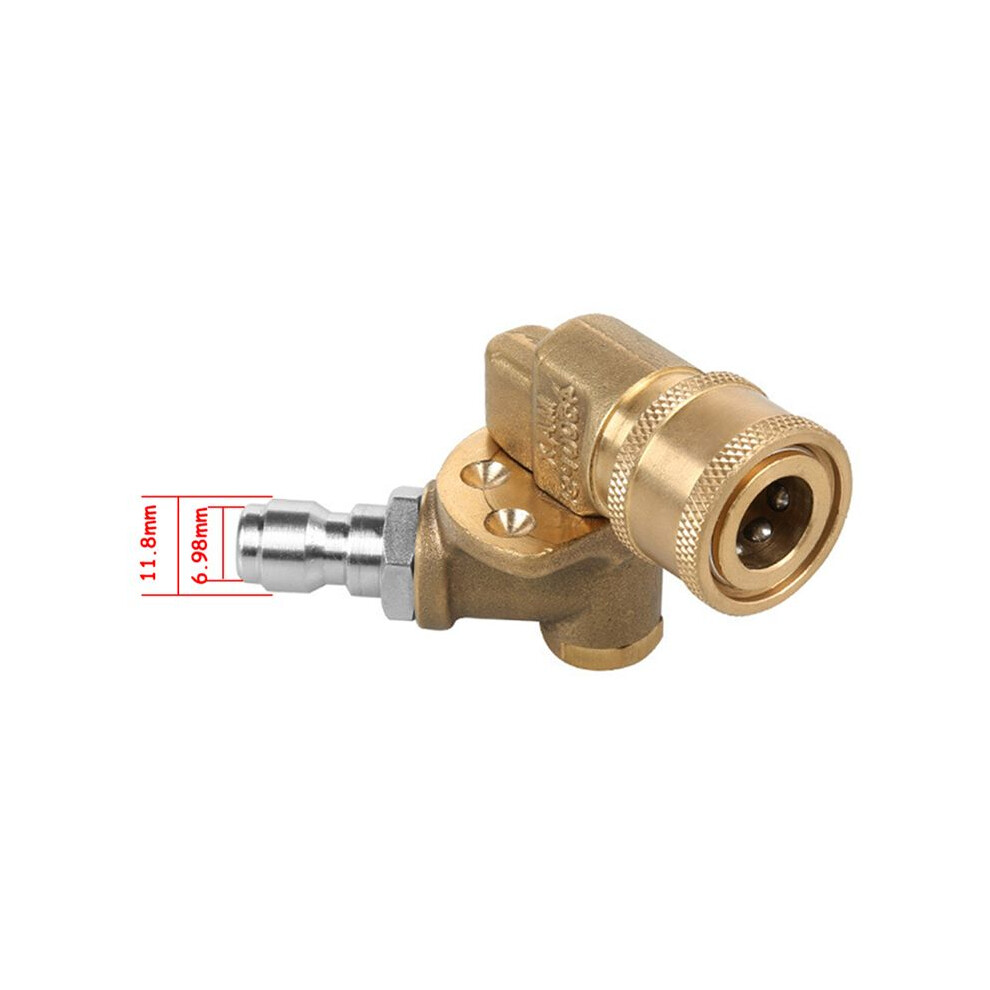 1/4In Quick Connect Pivoting Coupler Adjustable Adapter 4853121332767