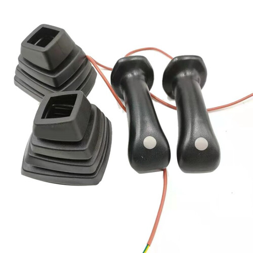 1Set L + R Bagger Joystick Assy Getriebe Griff mit Staub Abdeckung 2