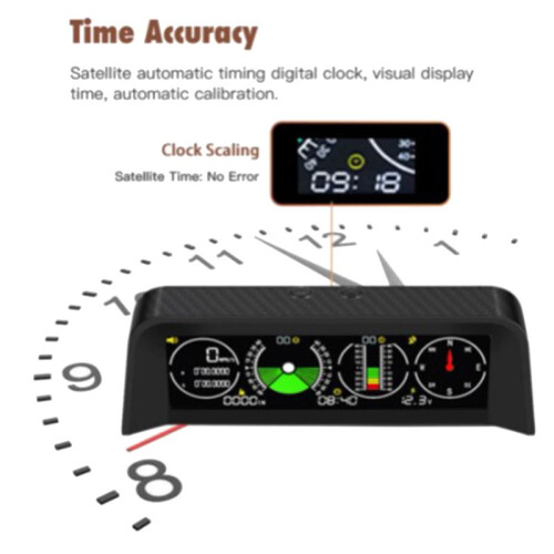 X90 Car Electronic Digital GPS Speedometer Head-Up Display Tilt Meter 2