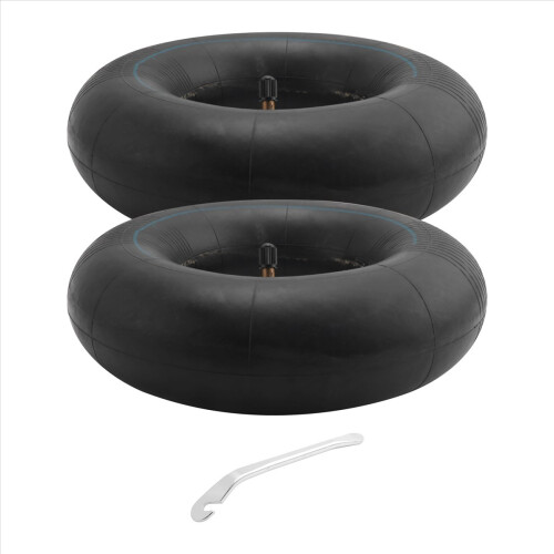 2 pneus com câmara de ar de 4,10/3,50-4 polegadas para carrinho de mão, 2