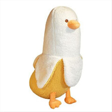 Pato de pelúcia banana para meninas e meninos