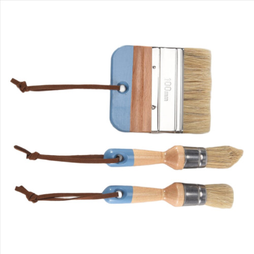 3 PCS Chalk And Wax Paint Brushes Oval Brush 2