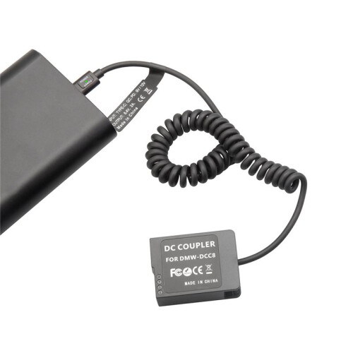 DMW-BLC12 Ψεύτικη μπαταρία DMW-DCC8 PD Σύνδεσμος USB-C για GX8 2