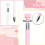 Stifte-Set, 2 Wachsstifte mit 32 Wachsen (Pink) 2