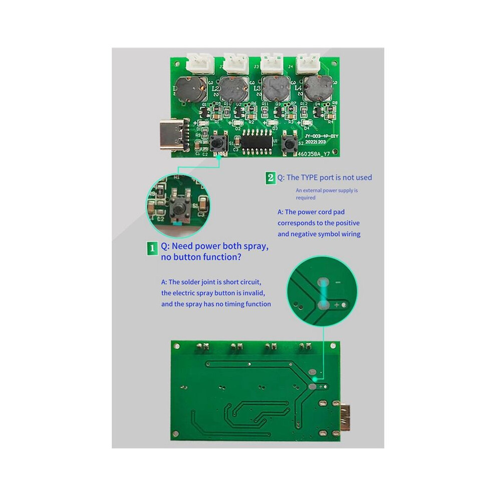 Four- Humidifier Module Control Board Atomizer Driver Board, B 4853121336215