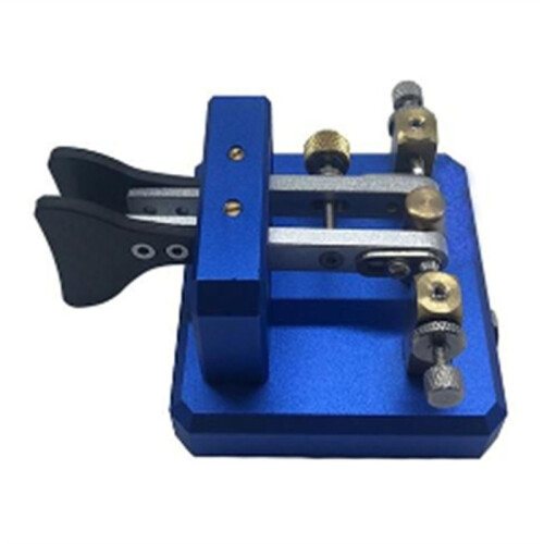Automatic Morse Dual-Paddle Telegraph Key CW Key Silver 2
