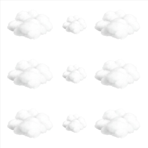 9PCS Clouds Decorations for Ceiling 2