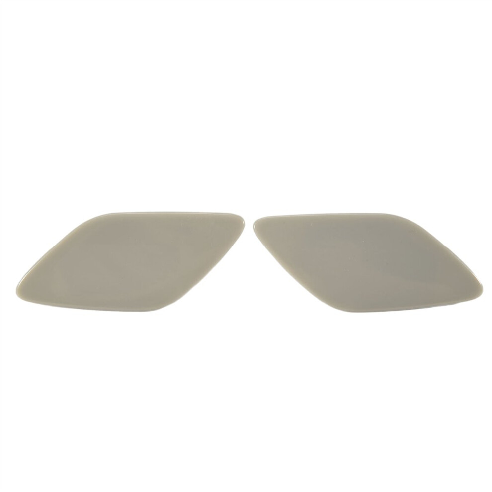 2Pcs Car Headlight Washer Jet Cap For E92 E93 2006-2010 Gray 4853607791408