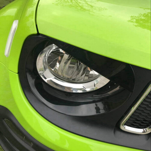Front Headlight Bezels Trim Cover for 2015-2018 (Black) 2