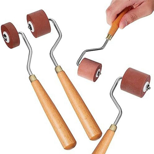 Brayer Roller Paint Brush Ink Applicator Tool for Printmaking (3Pcs) 2