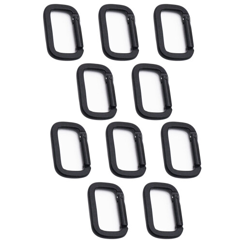 Mountaineering Button D Shape Spring Buckle Aluminum Backpack Buckle