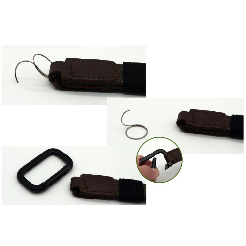 Mountaineering Button D Shape Spring Buckle Aluminum Backpack Buckle 2