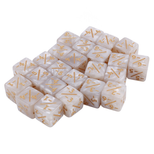 48 pezzi da 16 mm, dadi, gettoni, dadi D6 per giochi di carte 1