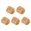 5Pcs NFC Flash Nail Sticker LED Bare Chip Luminous Lamp, Red Light 2