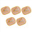 5Pcs NFC Flash Nail Sticker LED Bare Chip Luminous Lamp, Red Light 3
