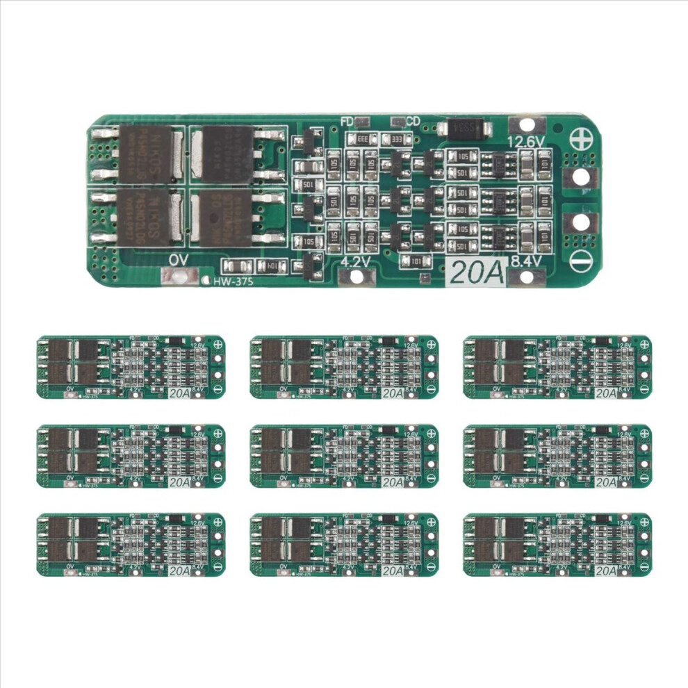 10Pcs 3S 20A 18650 Li-Ion Lithium Battery Charger Module 4853607795710