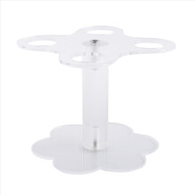 Ice Cream Cone Holder,4 Holes Acrylic Cone Display Stand Waffle