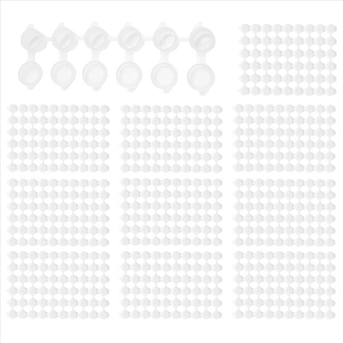 100 λωρίδες 600 δοχεία άδειες λωρίδες χρώματος Προμήθειες κυπέλλου χρώματος (3 ml/0,1 oz) 2