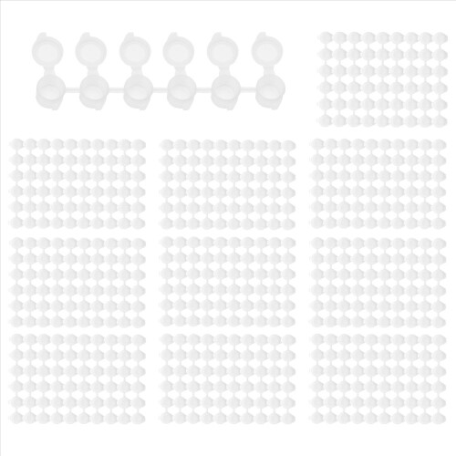 100 λωρίδες 600 δοχεία άδειες λωρίδες χρώματος Προμήθειες κυπέλλου χρώματος (3 ml/0,1 oz) 1