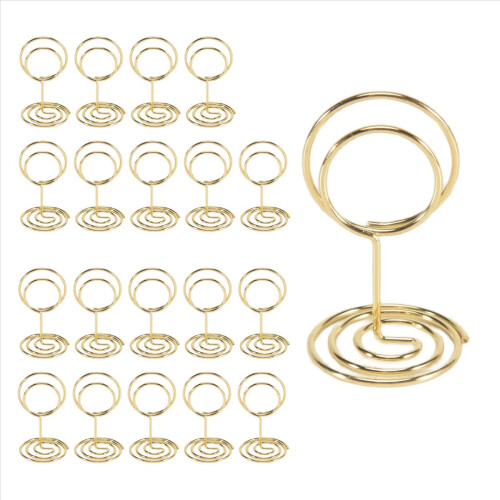 Suportes para números de mesa 20 peças - 2 polegadas para festa de casamento (dourado)