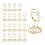 Suportes para números de mesa 20 peças - 2 polegadas para festa de casamento (dourado) 3