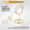 Suportes para números de mesa 20 peças - 2 polegadas para festa de casamento (dourado) 4