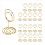 Suportes para números de mesa 20 peças - 2 polegadas para festa de casamento (dourado) 2