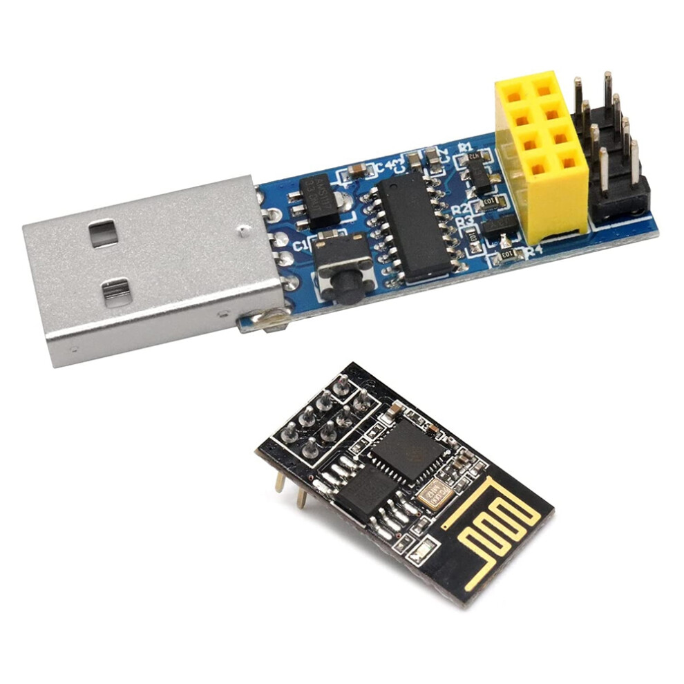 Usb To Esp8266 Breakout Ch340c Esp-01 Esp-01S Prog Wifi Programmer Red 4853607798322