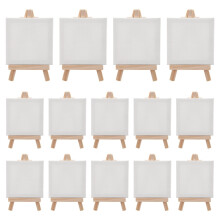 14-delige mini-canvas- en ezelpenseelset, canvas inch