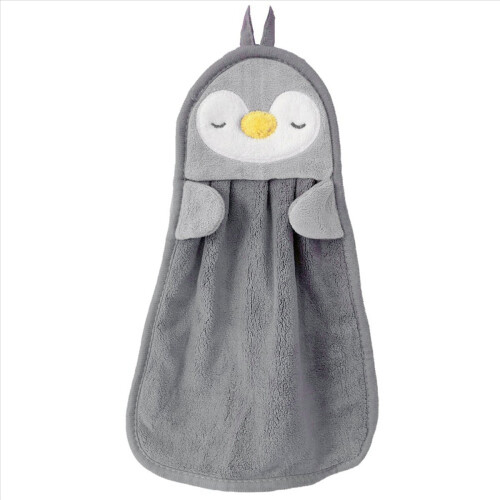 Hand Towel Hanging Absorbent Baby Hand Towel,Grey