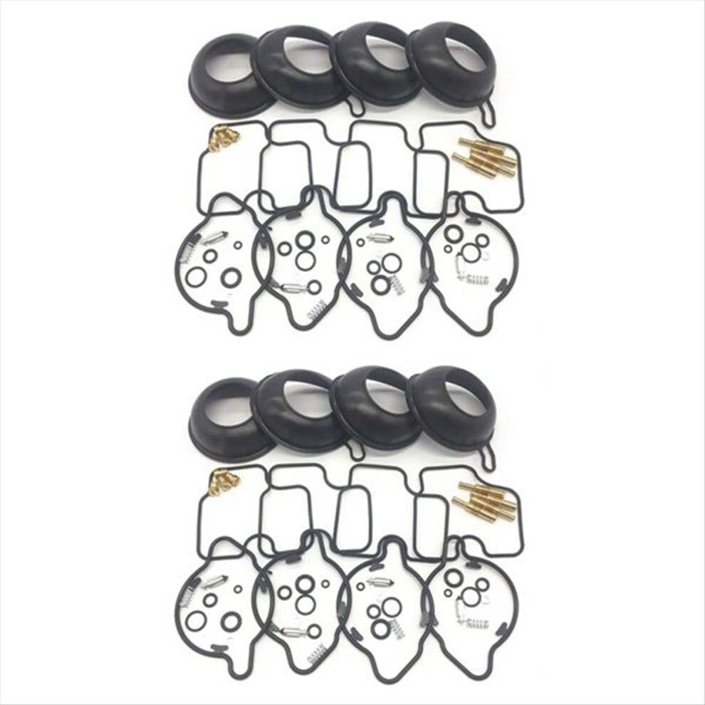 8 Piece Set Carburetor Repair Kit For Cbr600 F4 1999-2000 Black 4853607712175