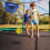 Kit canestro da basket con trampolino, pompa e mini palla 6