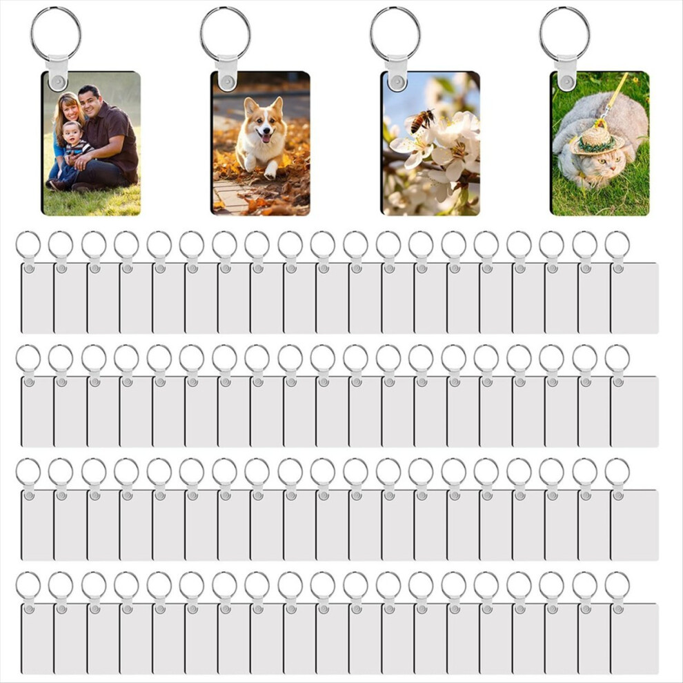 NeznaäKovã© 240Pcs Sublimation Keychain Blanks Double Sides