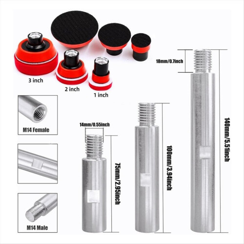 M14 Thread Angle Grinder Extension Connecting Rod Set 2