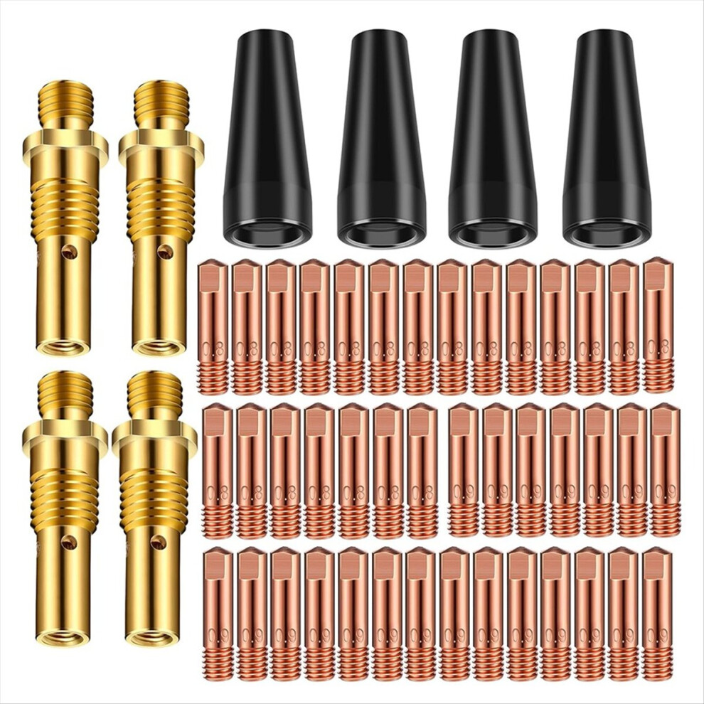 50Pcs Flux Core Gasless Nozzle Tips Kit, Mig Welding Accessory 4853607708673