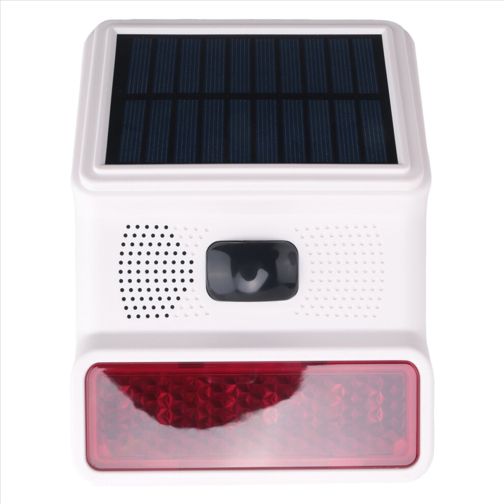 Wireless Solar Strobe Alarm Light Sound Flash Outdoor Alarm Siren 4853607713776
