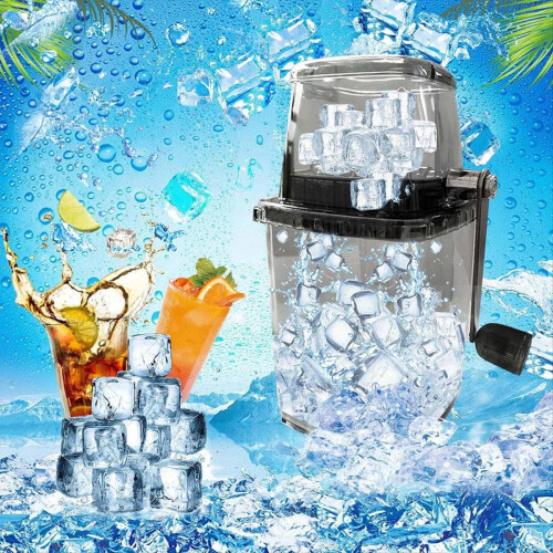 Manueller Eiszerkleinerer für den Haushalt, Handrasierte Eismaschine, Transparent 1