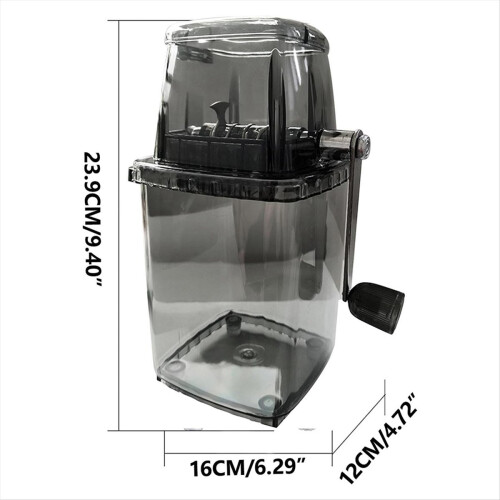 Manueller Eiszerkleinerer für den Haushalt, Handrasierte Eismaschine, Transparent 2