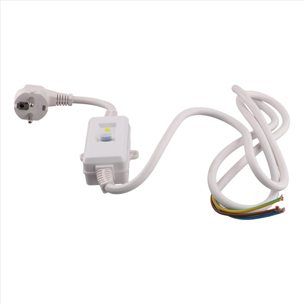 Fi Circuit Breaker Socket Residual With Cable, Eu Plug White 4853607717439