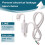 FI-Schutzschalter Steckdose Reststrom mit Kabel, EU-Stecker weiß 5