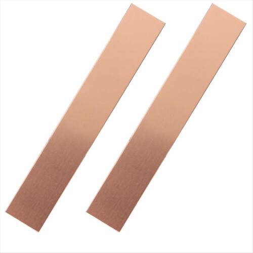 Ânodo de cobre puro 2 peças, 6 x 1 x 0,04 polegadas (19 GA)