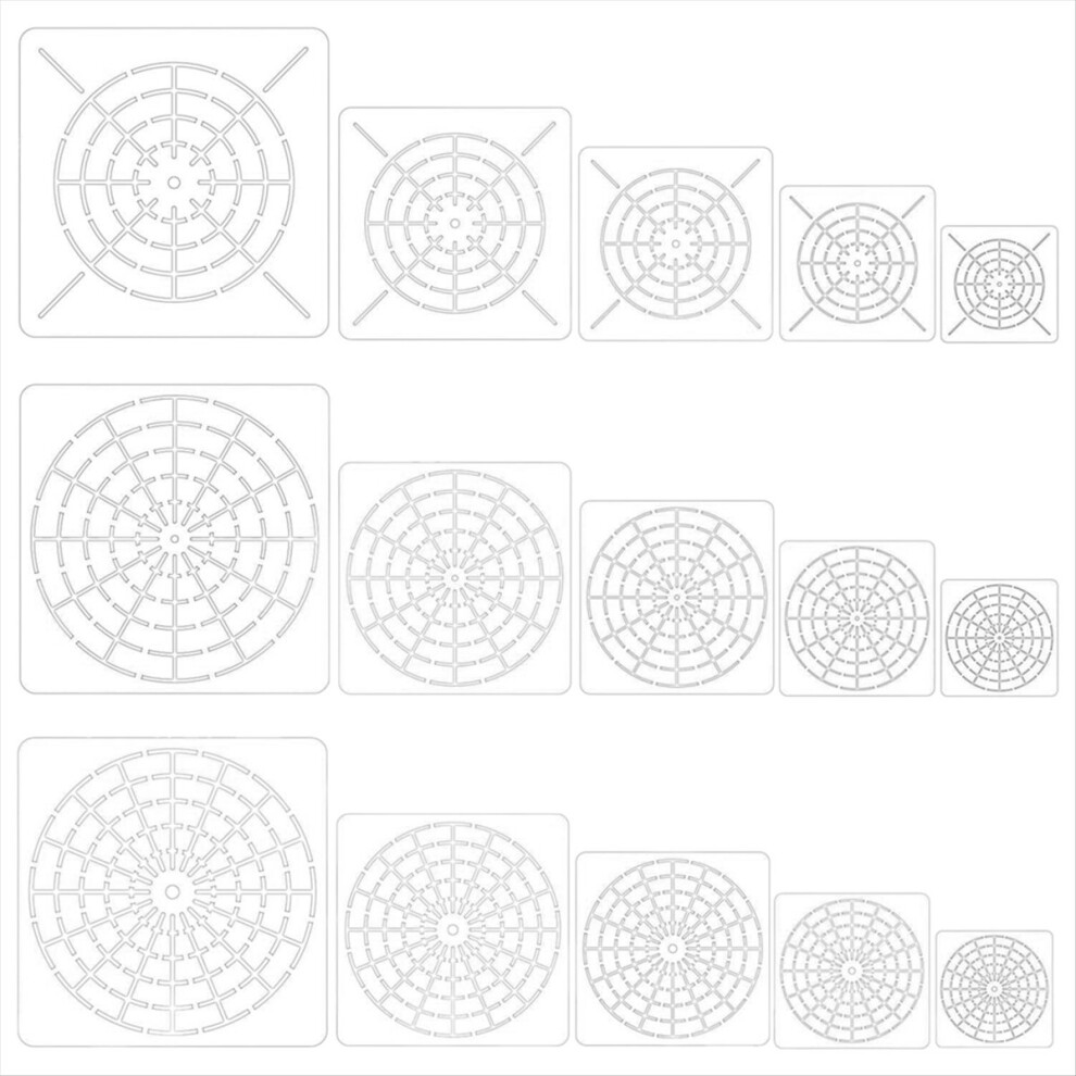 15 Pieces Mandala Dot Painting Tool Stencils Set 4853607715725