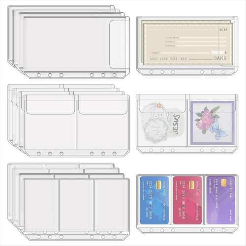 Φάκελοι μετρητών A6 Binder Pockets για πιστωτικές κάρτες 2