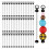 50pcs Blank Beadable Keychain Bars,for Craft Item 1