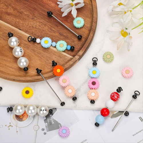 50pcs Blank Beadable Keychain Bars,for Craft Item 2
