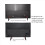 Supporto per TV universale da 2 pezzi, supporto per TV LCD 3