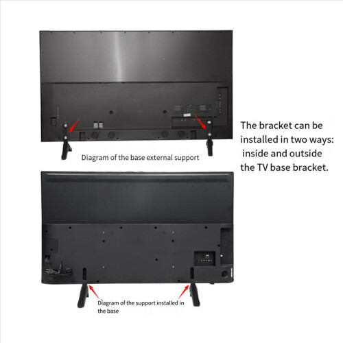 Supporto per TV universale da 2 pezzi, supporto per TV LCD 2