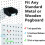 Perforated Board Accessories, Oblique Mouth, Thickened Parts 6